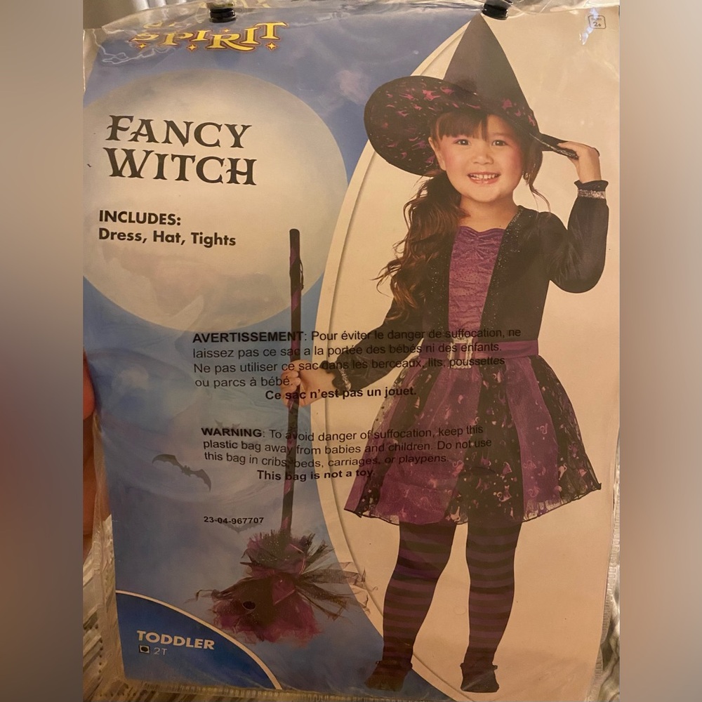 Adorable Toddler 2T Halloween Witch Costume